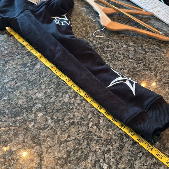 AKOO vintage black full zip Embroidered varsity Jacket sweatshirt EUC XXXL - Picture 11 of 13